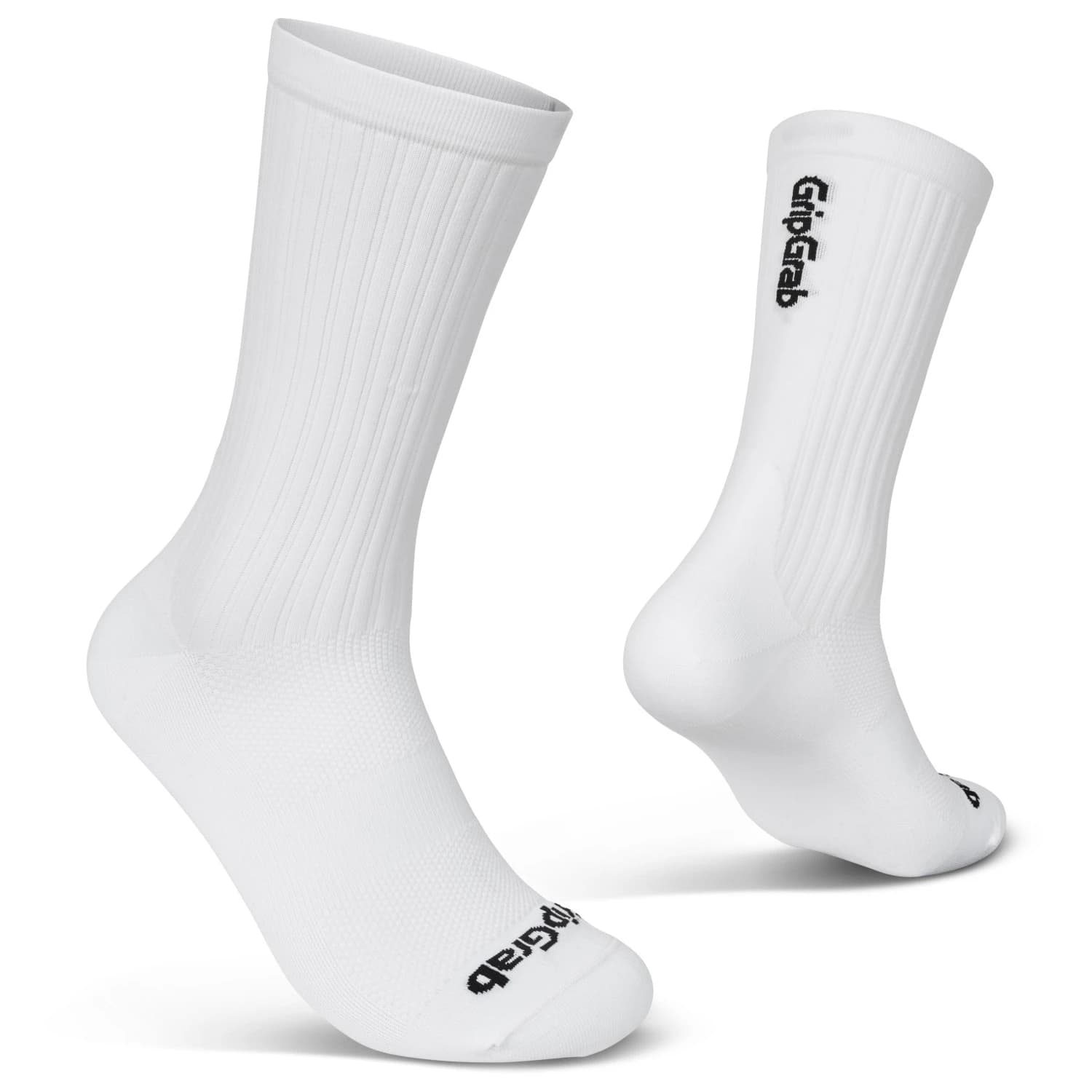 Чорапи за колоездене Gripgrab PACR High Cut Socks Cycling socks - White