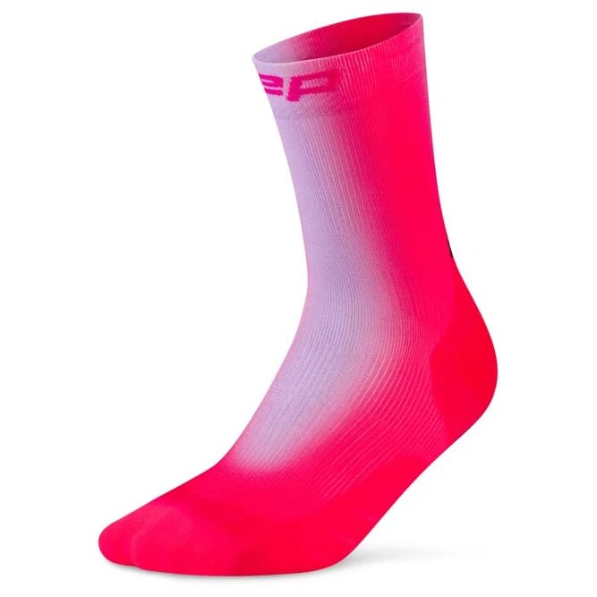 Мъжки туристически чорапи Cep Run Edt. Gradient Socks Mid Cut 5.0 Running socks - Lilac / Pink
