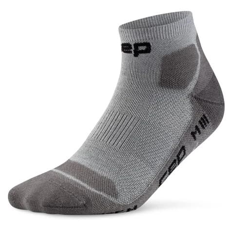 Дамски туристически чорапи CEP Women's Hiking Light Cushion Socks Low Cut Walking socks - Grey / Dark Grey