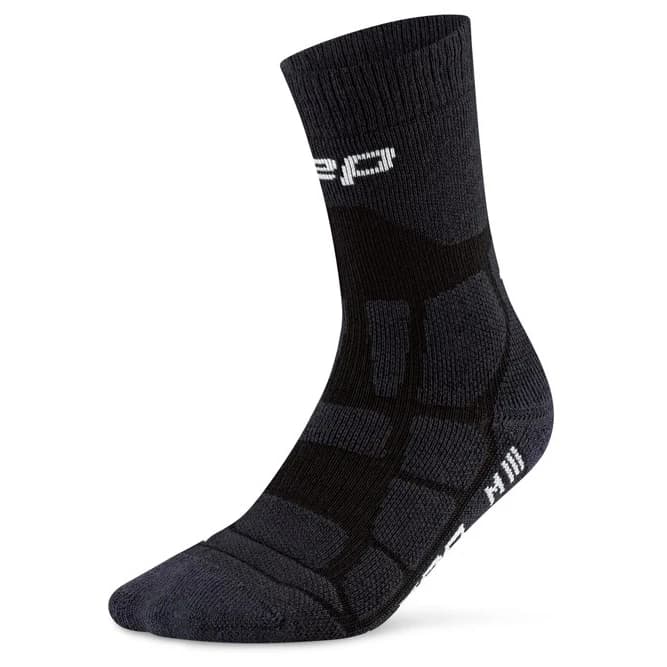 Дамски туристически чорапи CEP Women's Hiking Max Cushion Socks Mid Cut 2.0 Walking socks - Black