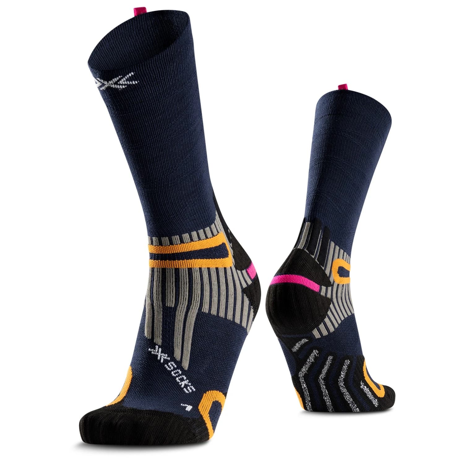 Туристически чорапи X-Socks Hike Anatomix Merino Crew Walking socks - Heather Marine