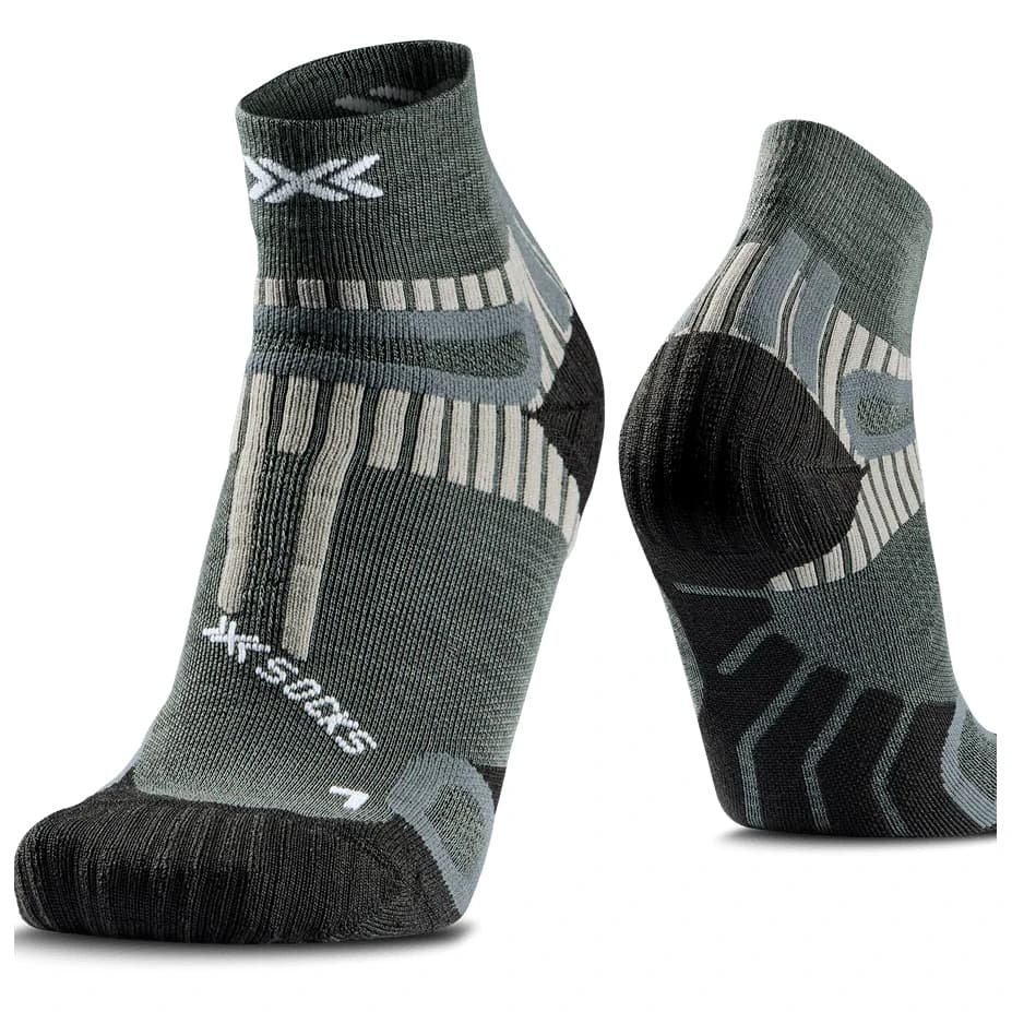 Туристически чорапи X-Socks Hike Perform Merino Ankle Walking socks - Heather Olive
