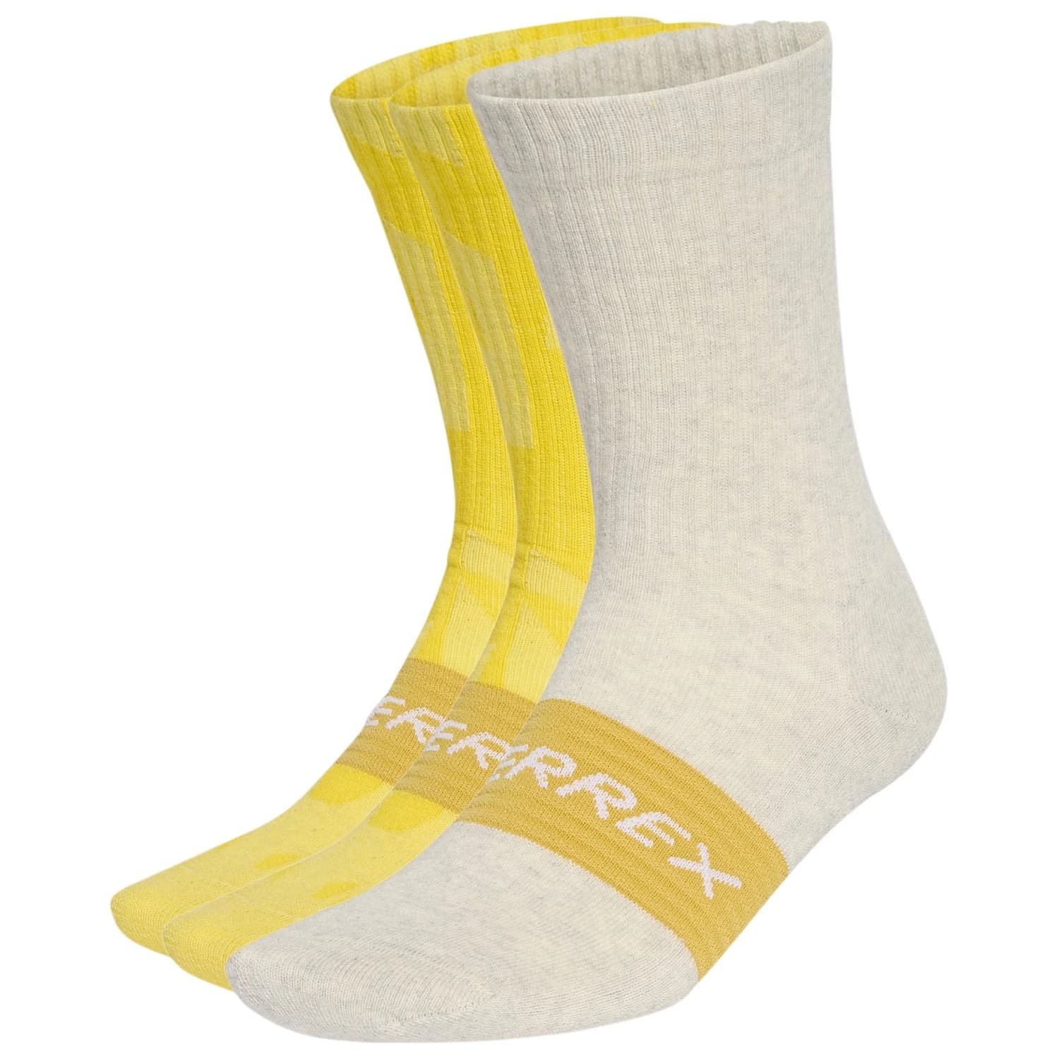 Мъжки спортни чорапи adidas Terrex TRX MT Sock 3-Pack Sports socks - Semi Frozen Lemon / Semi Frozen Lemon / Pyrite