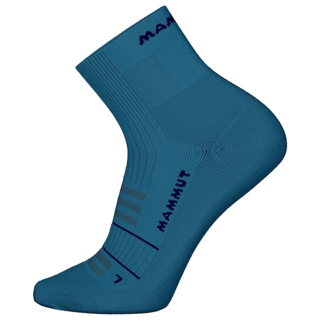 Чорапи за бягане Mammut Trail Running Targeted Cushion Quarter Running socks - Tschiel / Marine