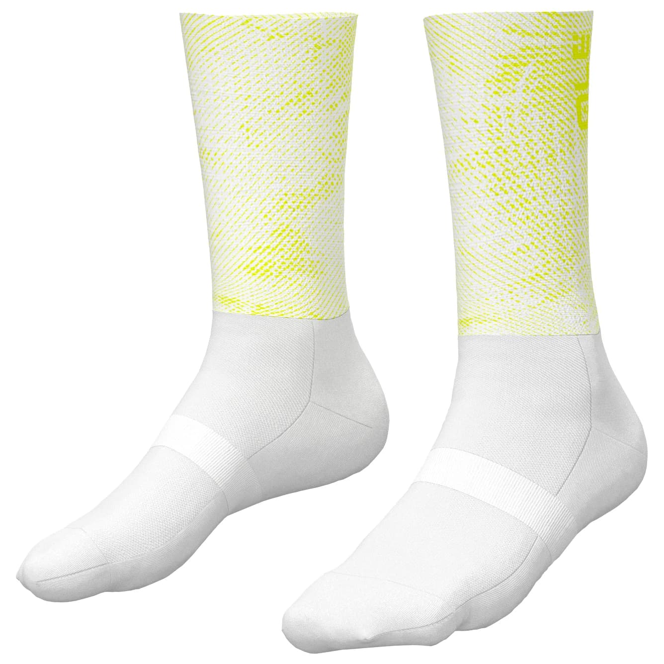 Чорапи за колоездене Alé 21cm Aero Socks Cycling socks - Fluo Yellow