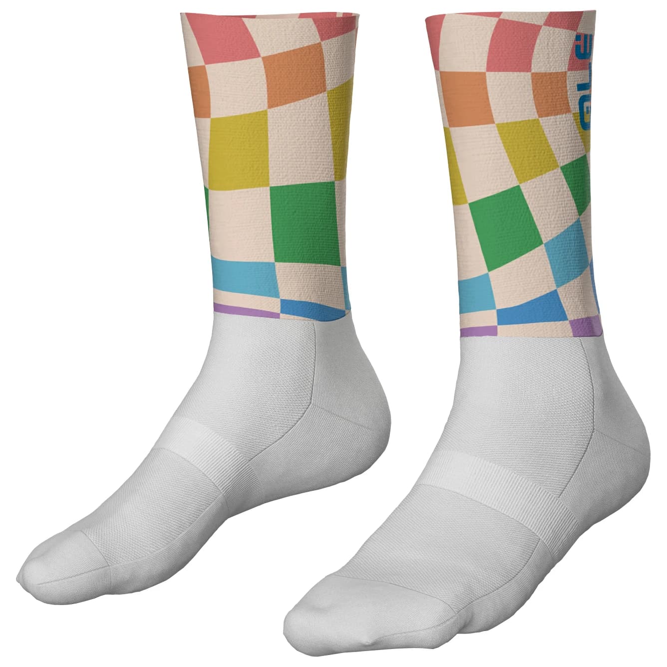 Чорапи за колоездене Alé Q-Skin 21cm Socks Cycling socks - Multicolor