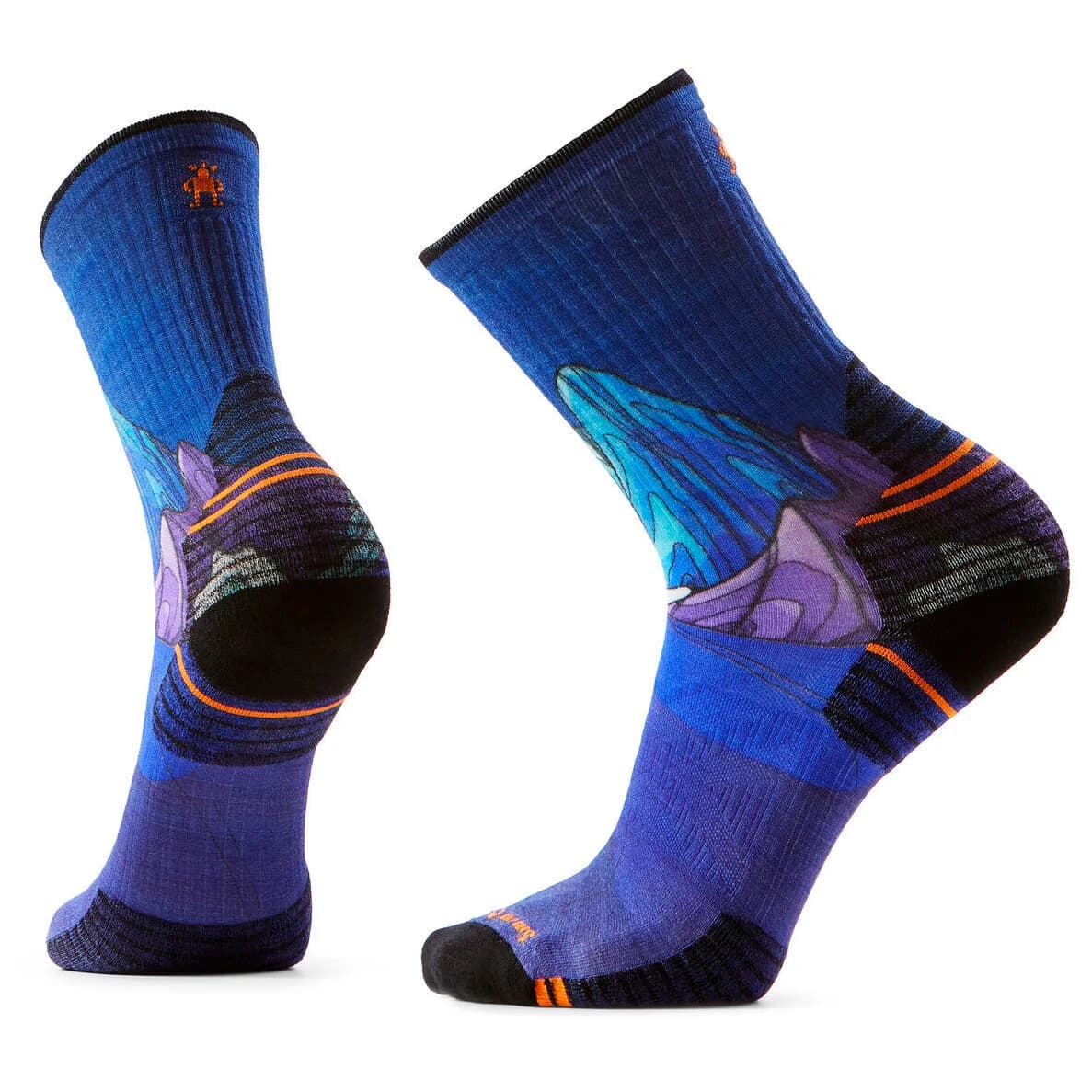 Туристически чорапи Smartwool Hike Targeted Cushion Mountain Myth Crew Walking socks - Deep Navy