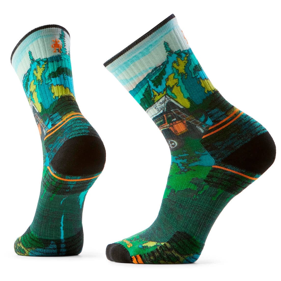Туристически чорапи Smartwool Hike Targeted Cushion Trail Trekker Crew Walking socks - Winter Moss