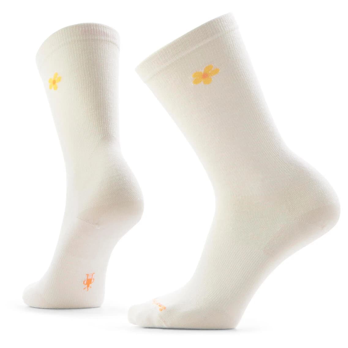 Дамски спортни чорапи Smartwool Women's Everyday Groovy Bloom Crew Sports socks - Natural