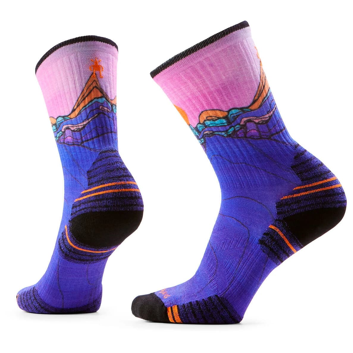 Дамски туристически чорапи Smartwool Women's Hike Targeted Cushion Sunrise Crew Walking socks - Deep Navy
