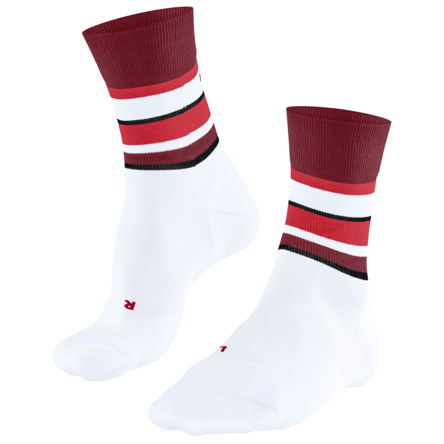 Мъжки чорапи за бягане Falke Falke RU4 Endurance Compression Running socks - White / Red