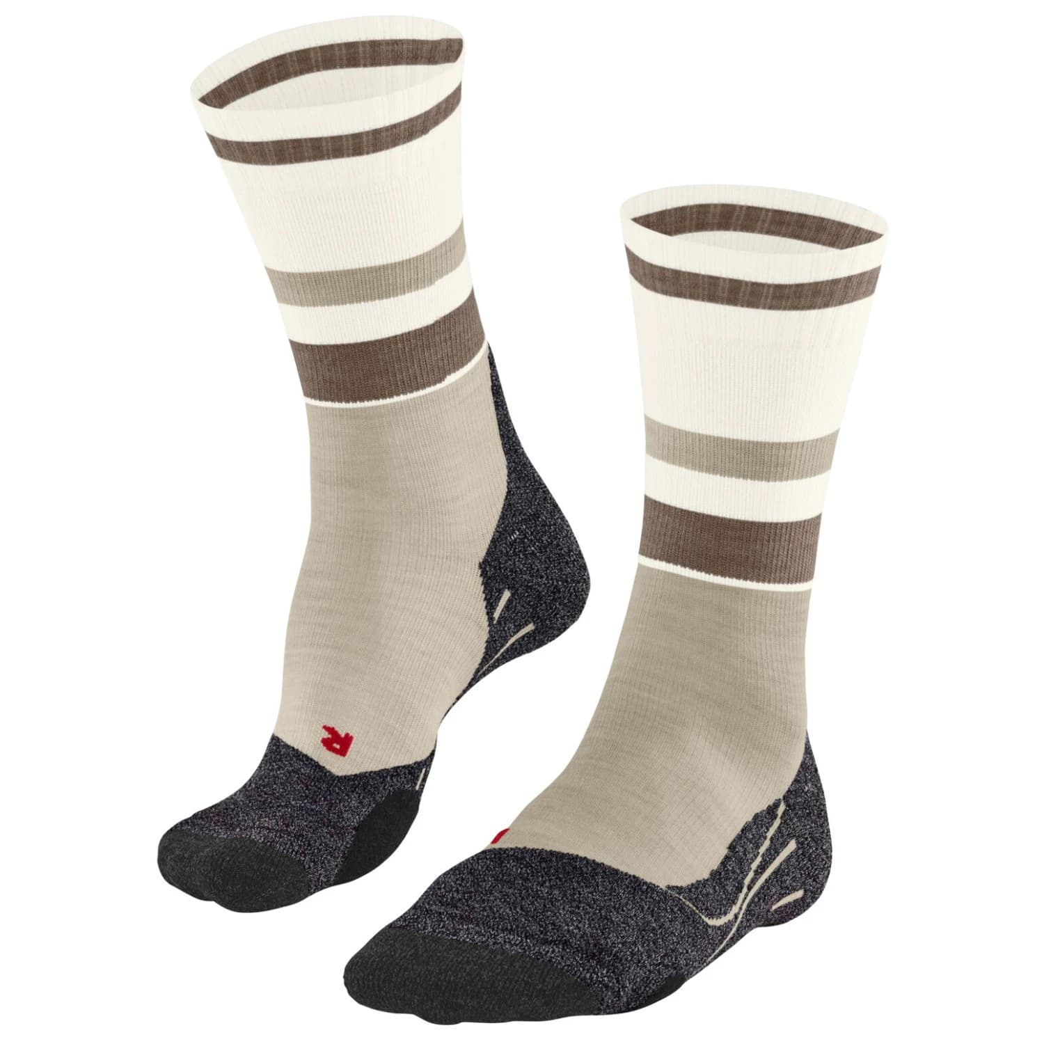 Мъжки туристически чорапи Falke Falke TK2 Explore Compression Walking socks - Beige Melange