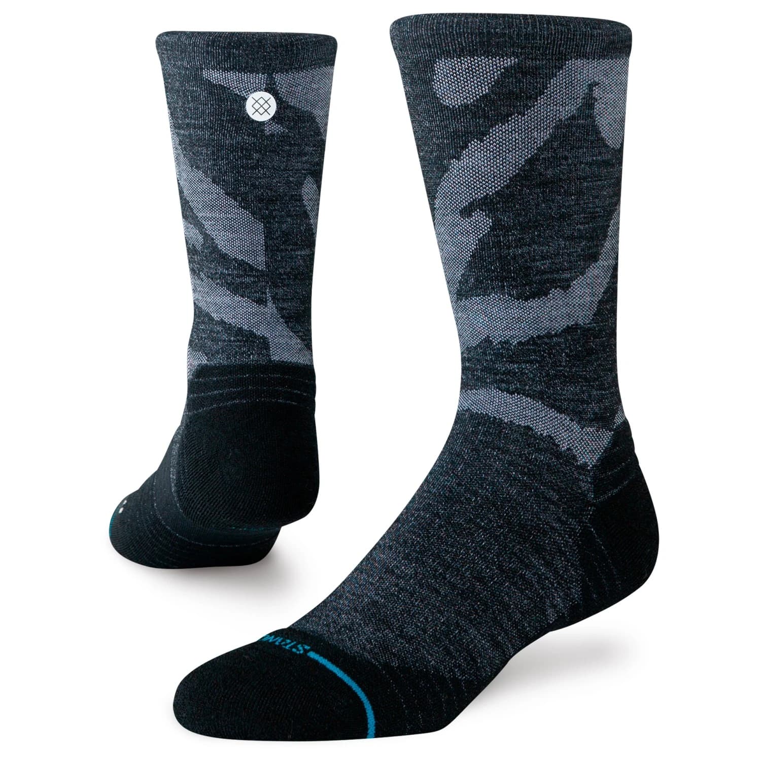 Спортни чорапи Stance Digi Dash Light Wool Crew Sports socks - Black