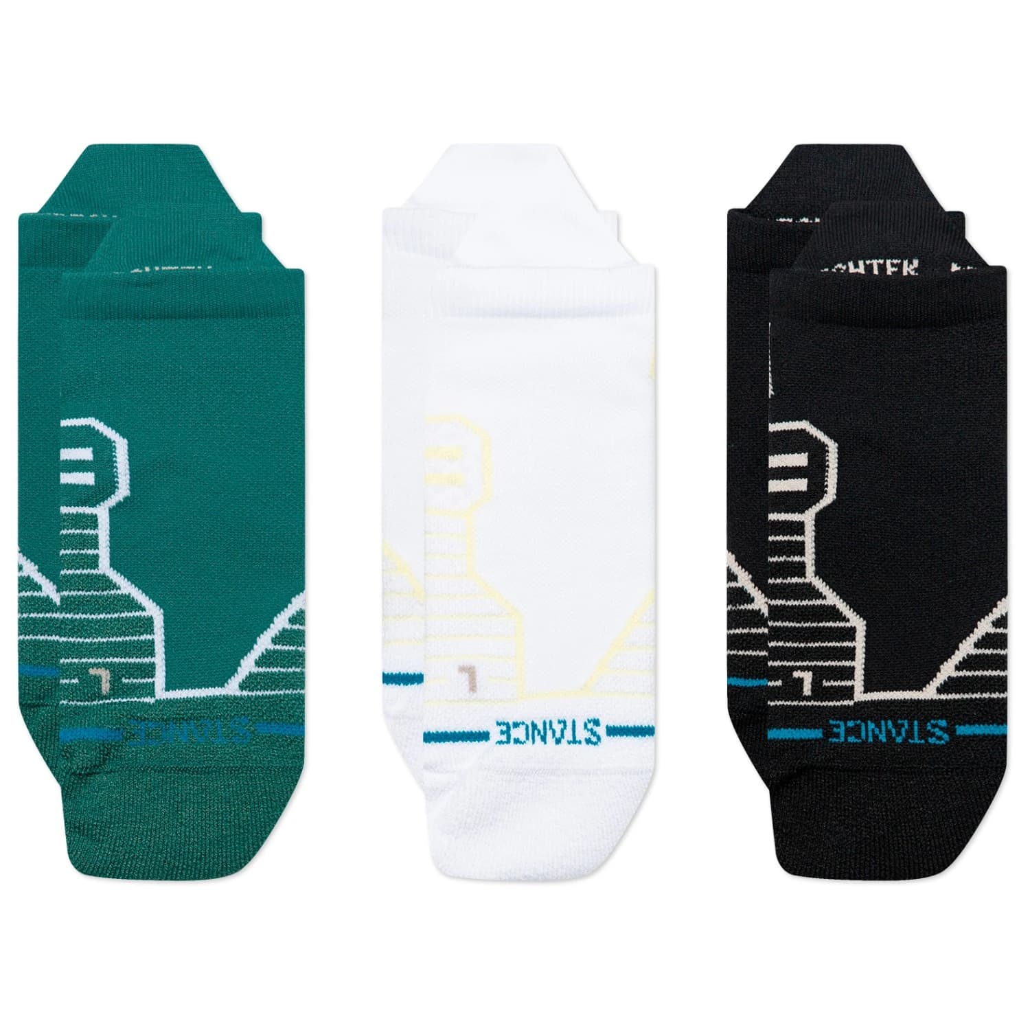 Спортни чорапи Stance Golf Mid Tab 3 Pack Sports socks - Teal