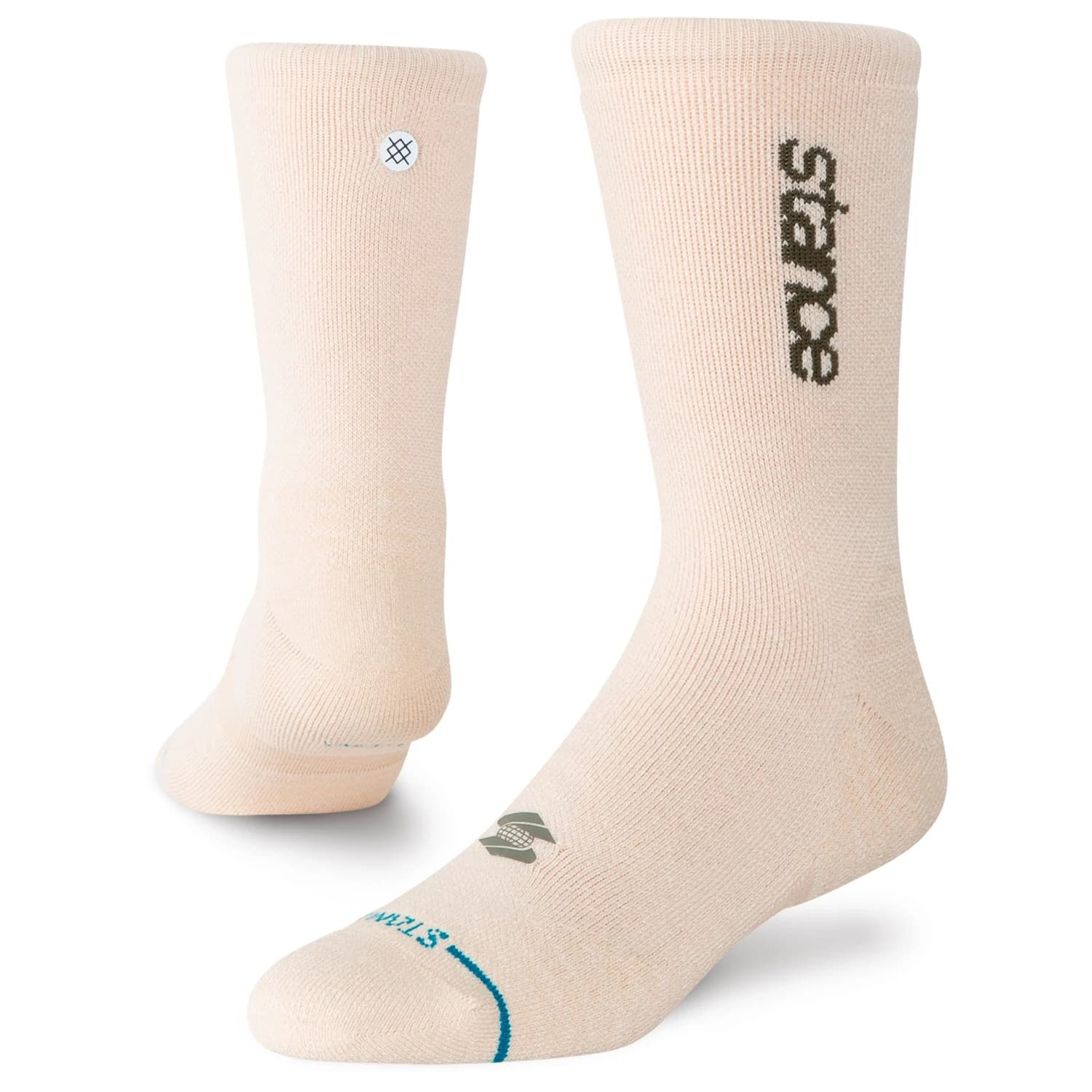 Туристически чорапи Stance Hike Worldwide Crew Walking socks - Oatmeal
