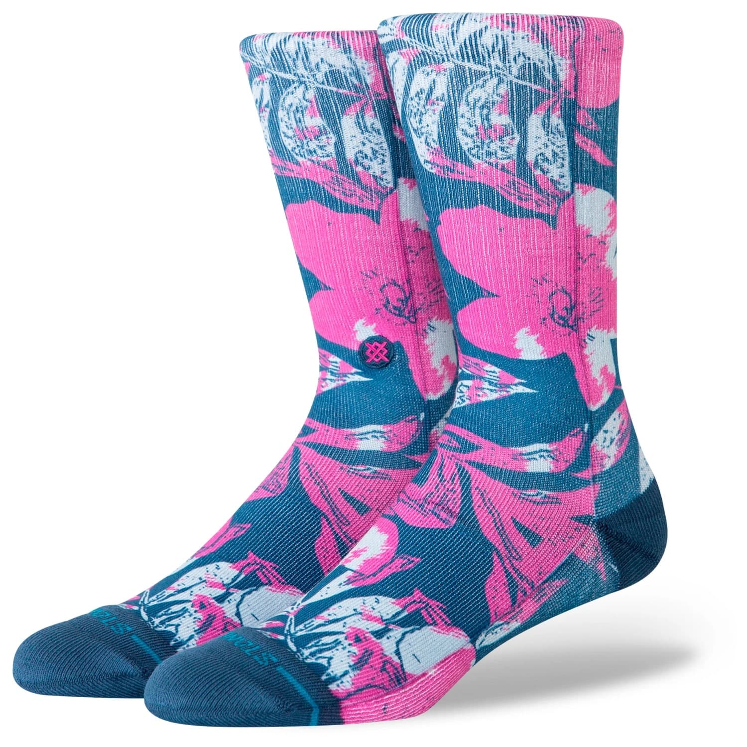 Спортни чорапи Stance Lihue Crew Sports socks - Fuschia