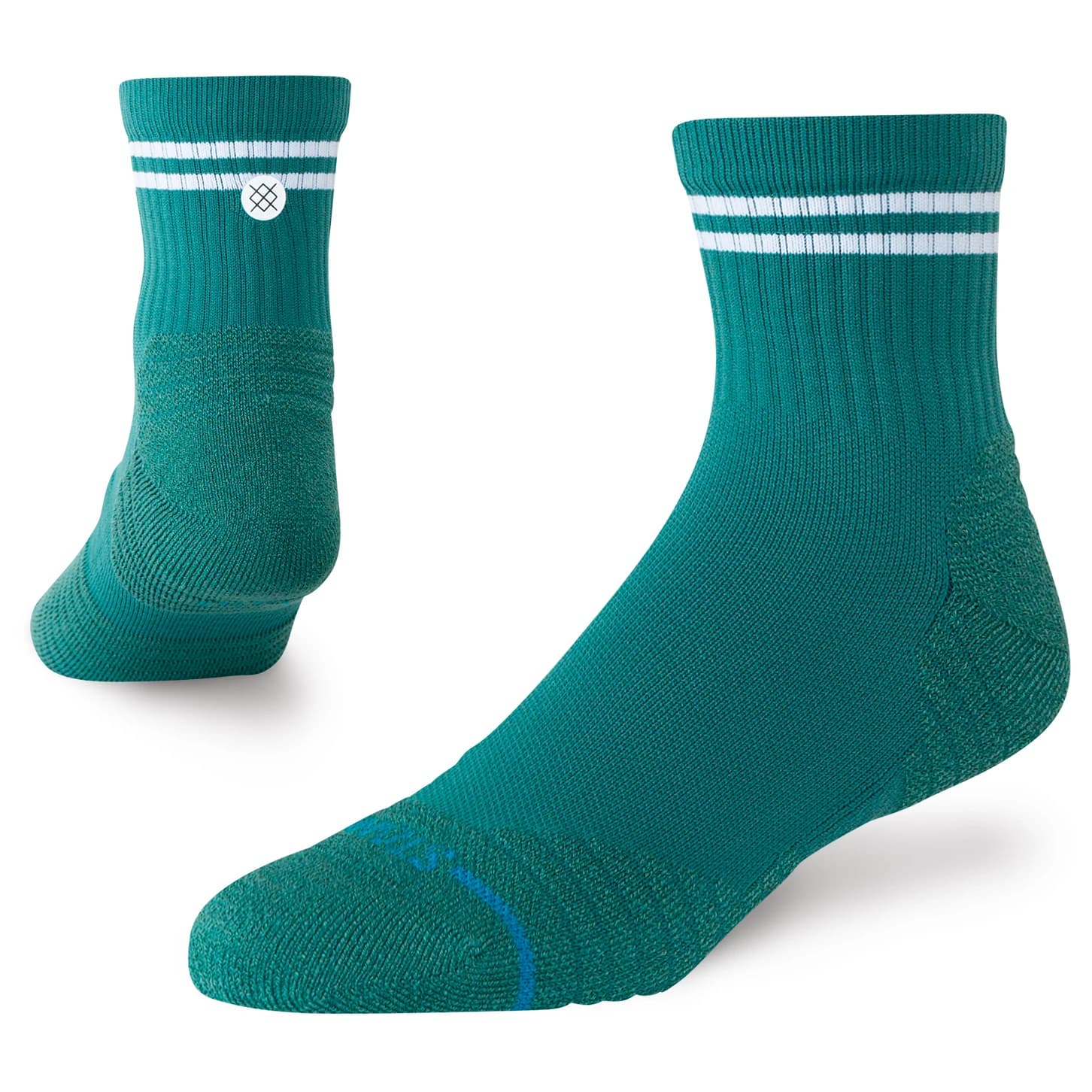 Спортни чорапи Stance Lined Up Mid Quarter Sports socks - Teal