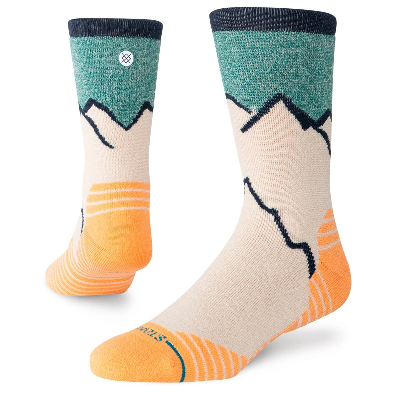 Туристически чорапи Stance Peaking Hike Crew Walking socks - Tan