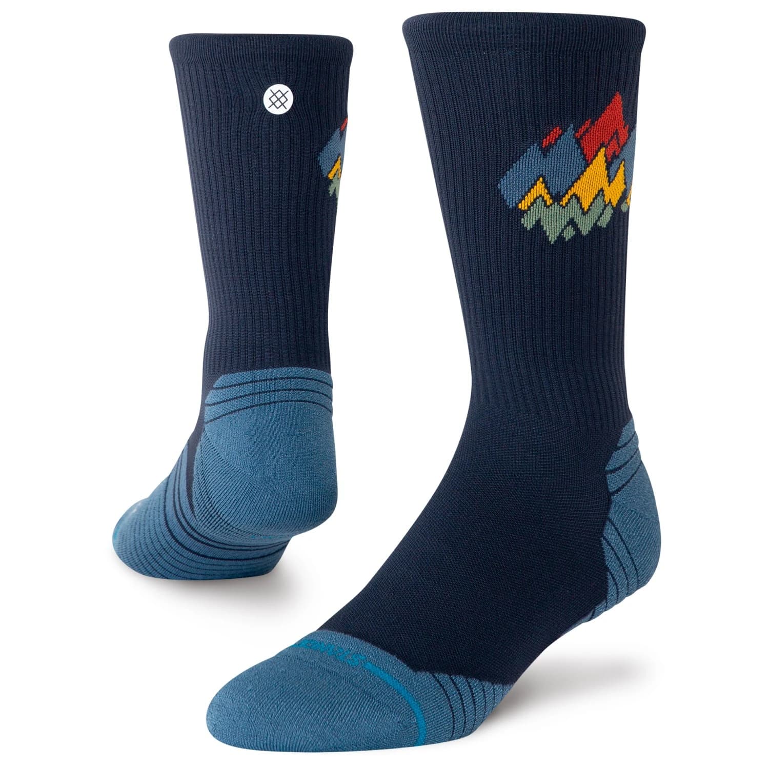 Спортни чорапи Stance Peaks Ribbed Light Crew Sports socks - Navy