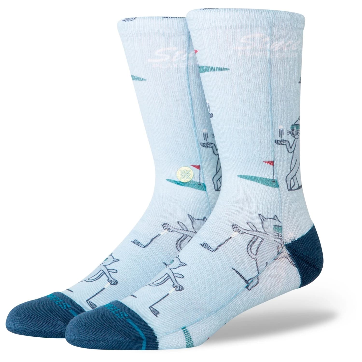 Спортни чорапи Stance Players Club Crew Sports socks - Green