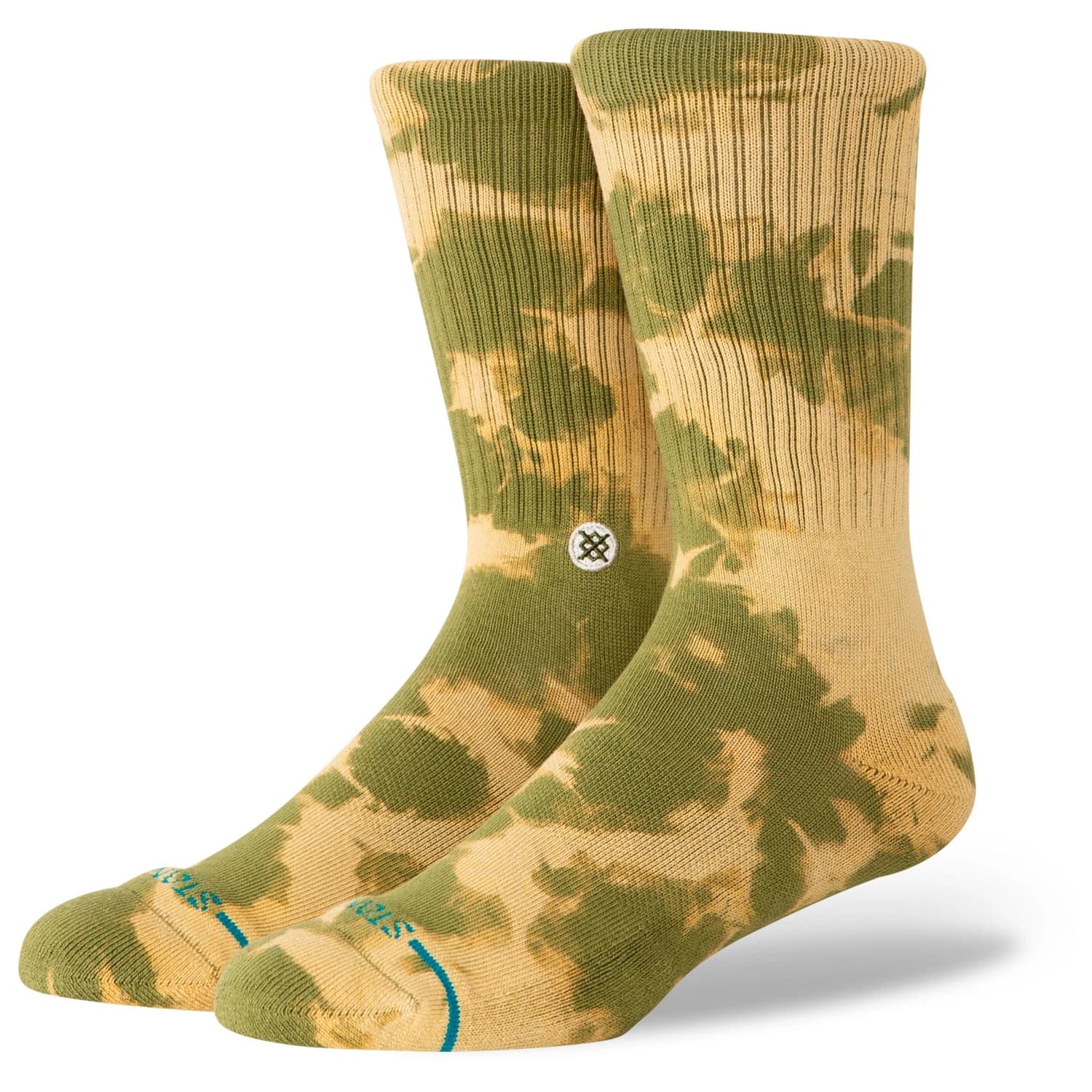 Спортни чорапи Stance Spotty Dye Crew Sports socks - Olive