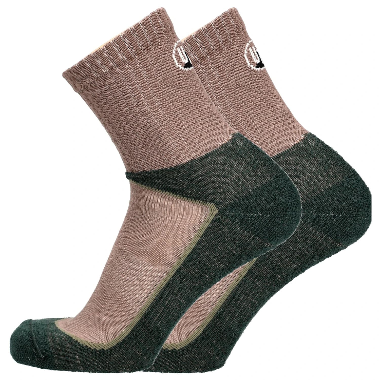 Туристически чорапи UphillSport Rakka Walking socks - Taupe / Green