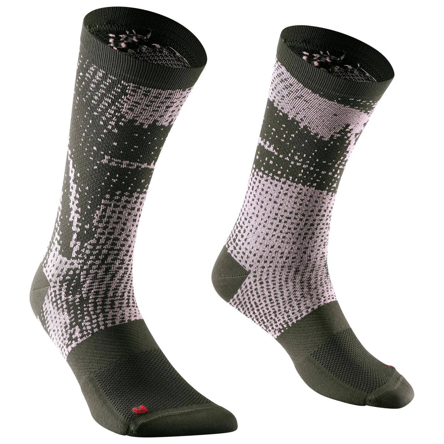 Чорапи за колоездене Mavic Essential Graphic Socks Cycling socks - Forest Green / Rose