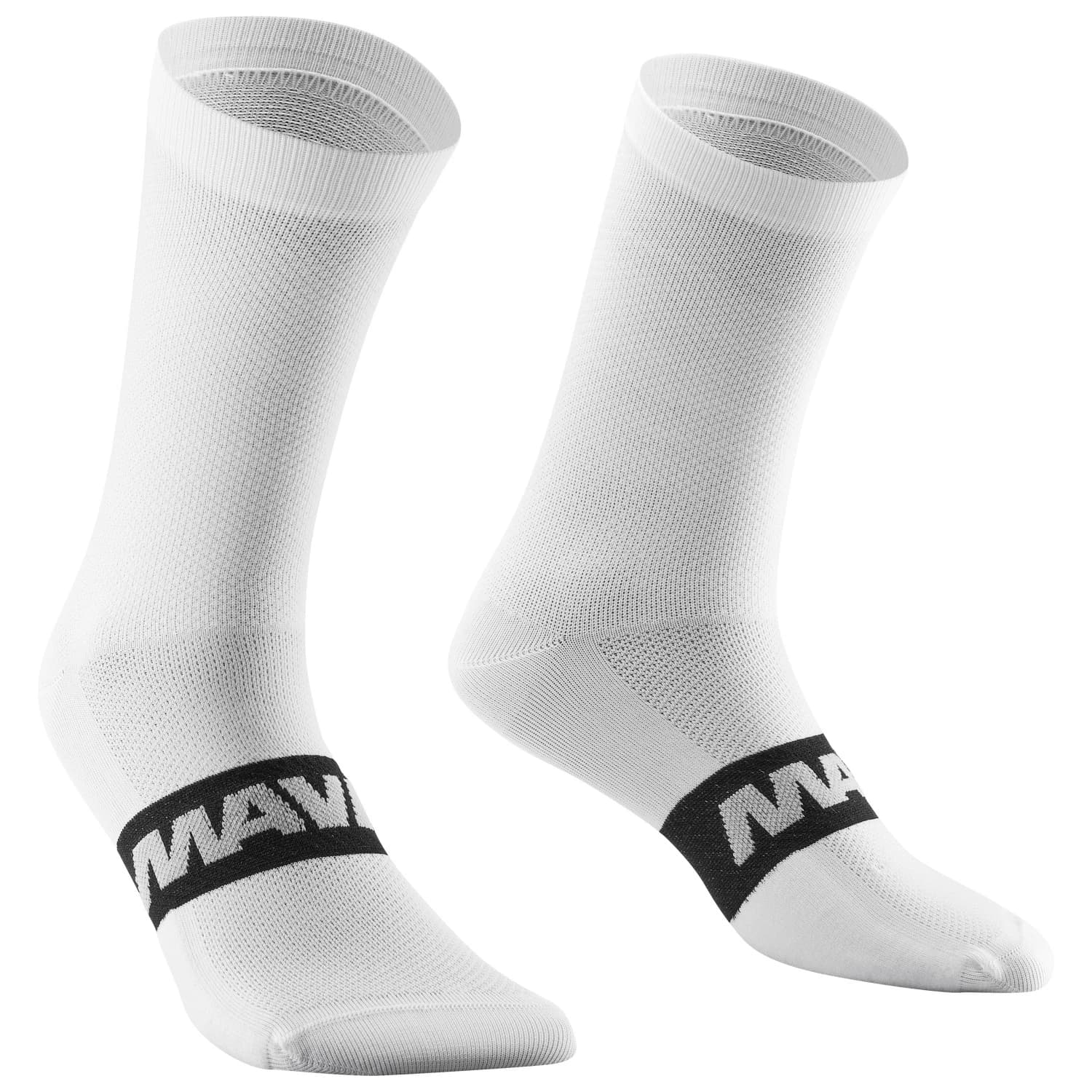 Чорапи за колоездене Mavic Essential Mid Socks Cycling socks - White