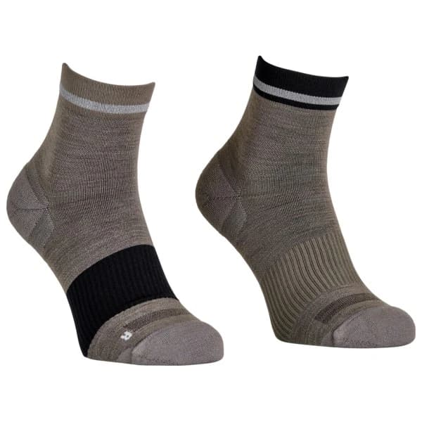Мъжки чорапи за колоездене Ortovox MTB Quarter Sock Cycling socks - Dark Grey Brown