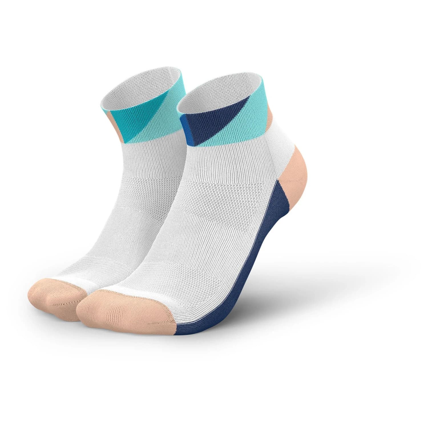 Чорапи за бягане INCYLENCE Running Polygons Short Running socks - Navy Mint