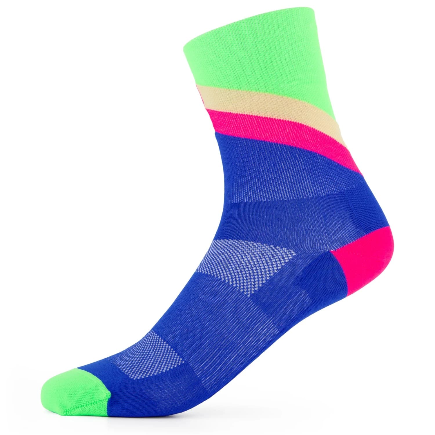 Чорапи за бягане INCYLENCE Ultralight Apex Running socks - Blue Green