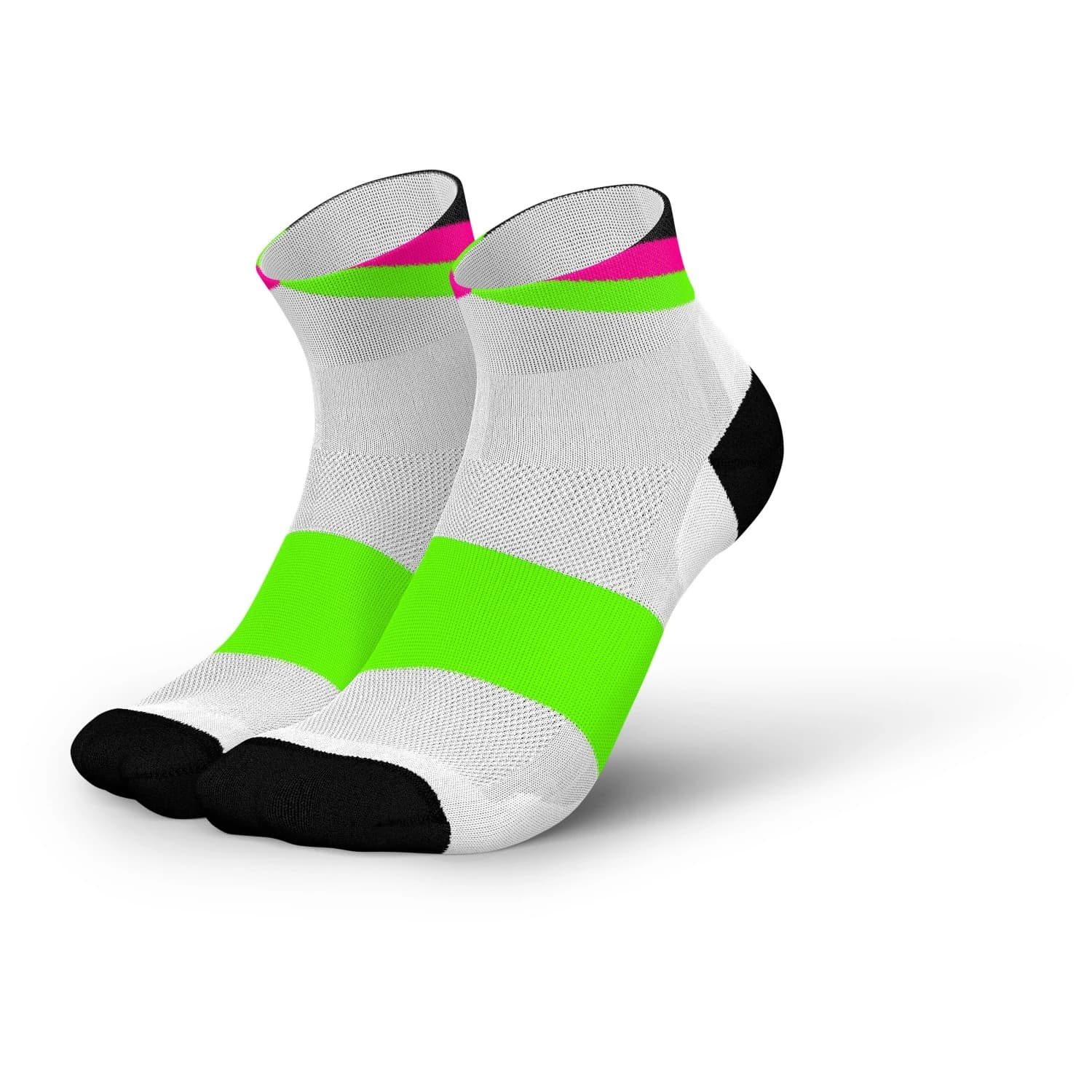 Чорапи за бягане INCYLENCE Ultralight Apex Short Running socks - Black Green