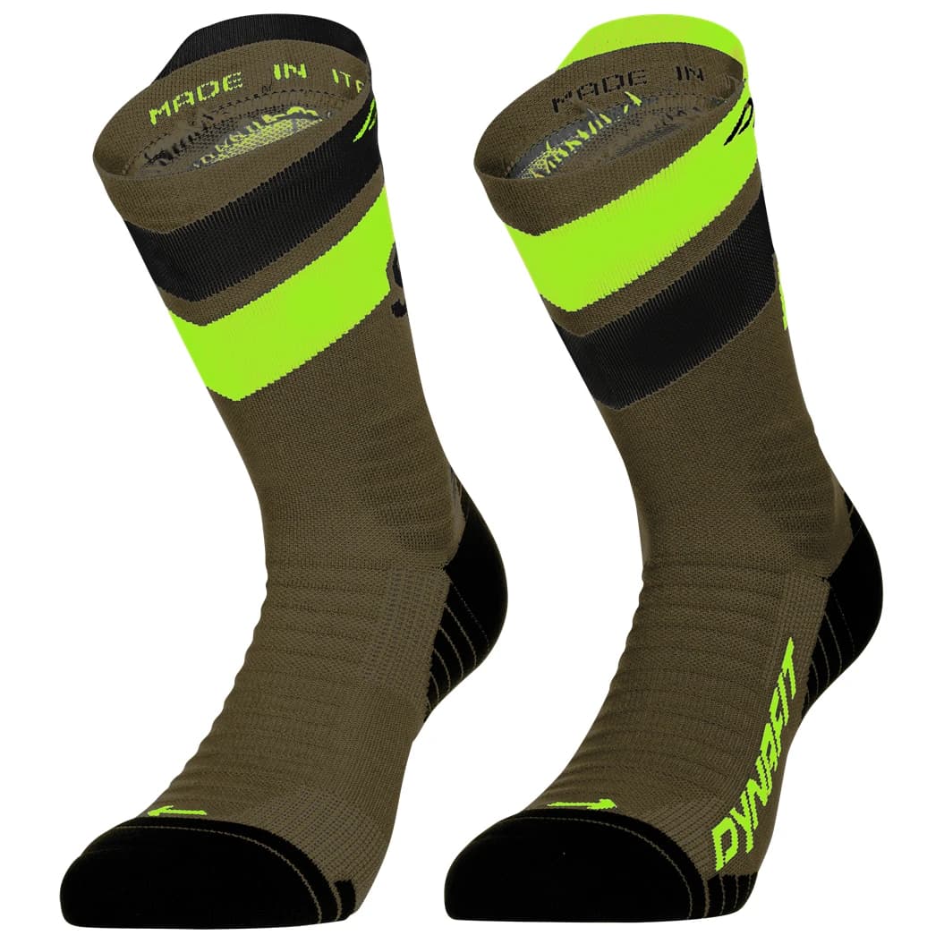 Чорапи за бягане Dynafit Ultra Crew Running socks - Military Green Ultra Y. / 5A30