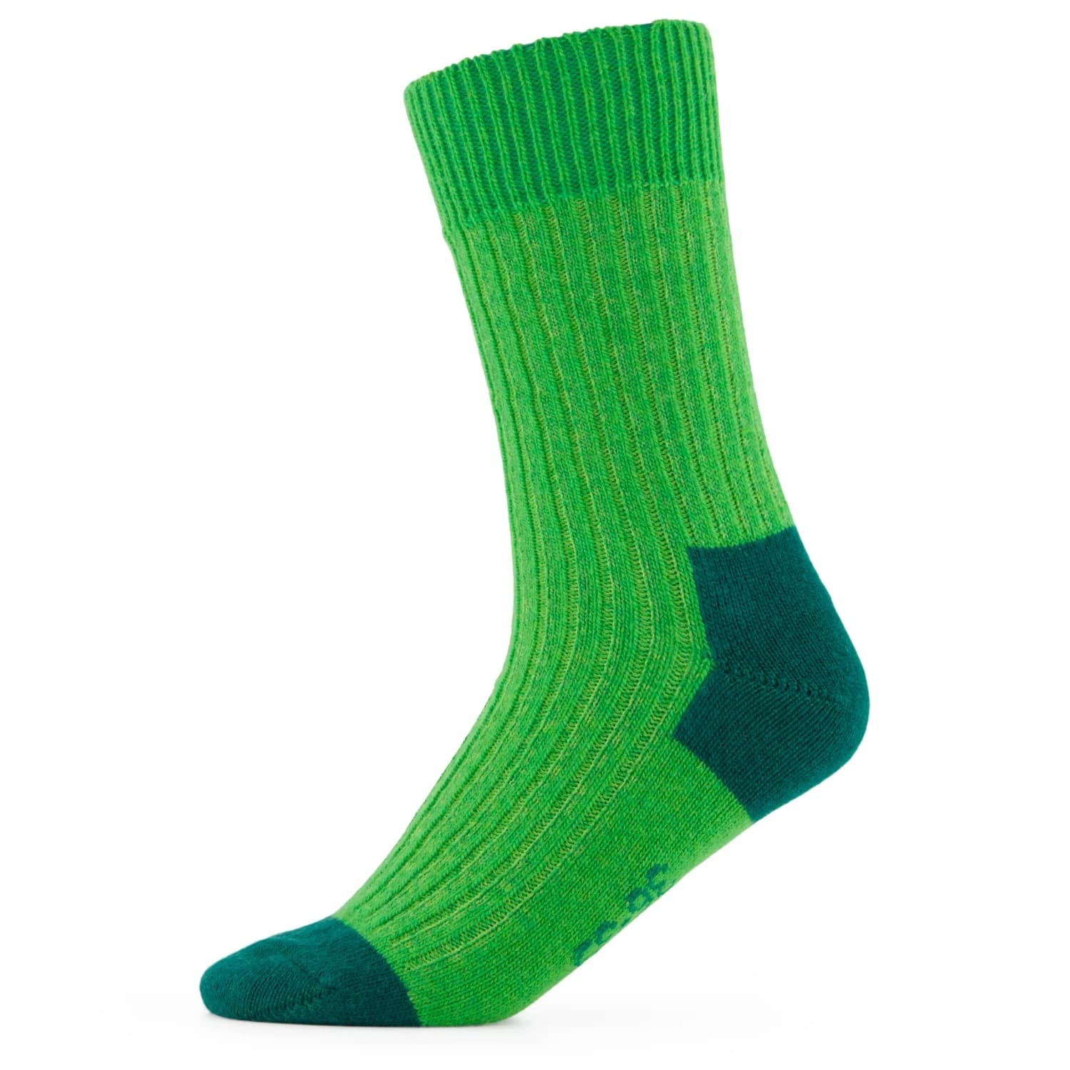 Спортни чорапи Alpacasocks&Co Merino Cashmere Ribbed Crew Sports socks - Green / Petrol