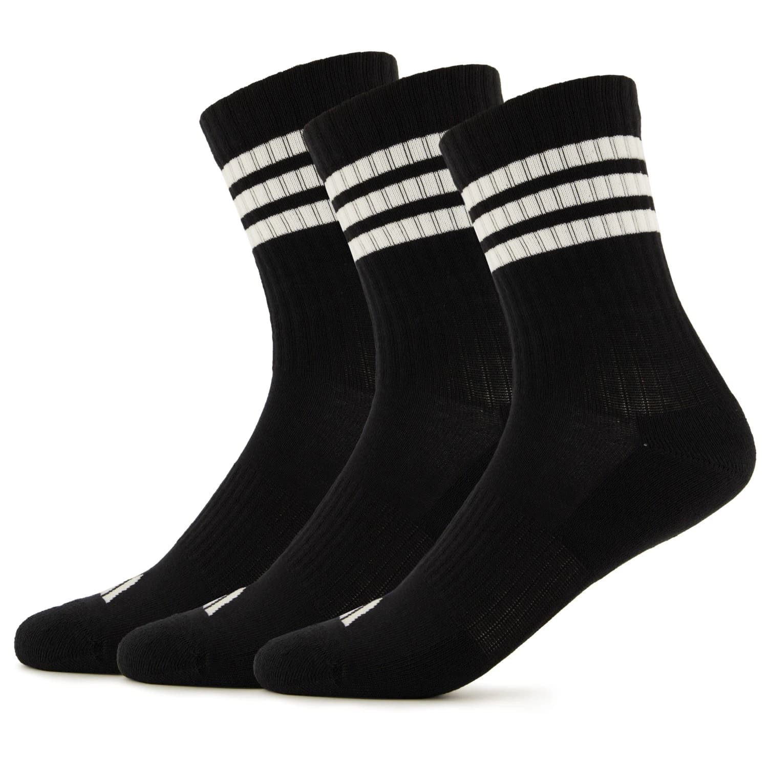Мъжки спортни чорапи adidas 3-Stripes Essential Concept Crew 3-Pack Sports socks - Black / White / White
