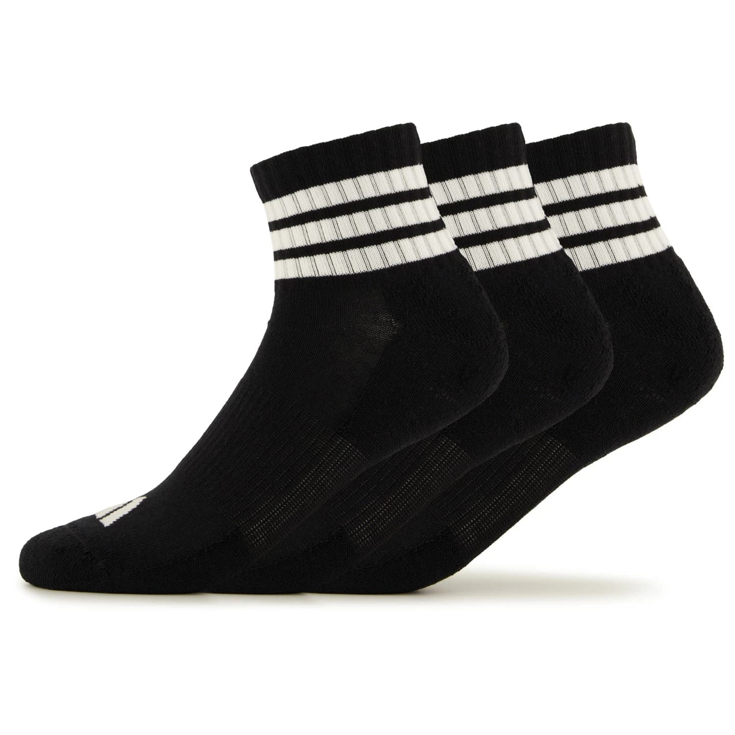 Спортни чорапи adidas 3-Stripes Essential Concept Mid 3-Pack Sports socks - Black / White / White