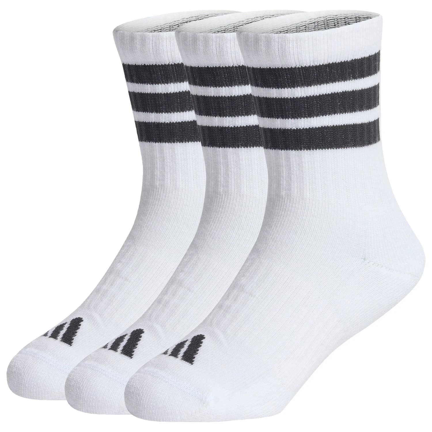 Детски спортни чорапи adidas Kid's 3-Stripes Concept Crew 3-Pack Sports socks - White / Black / Black