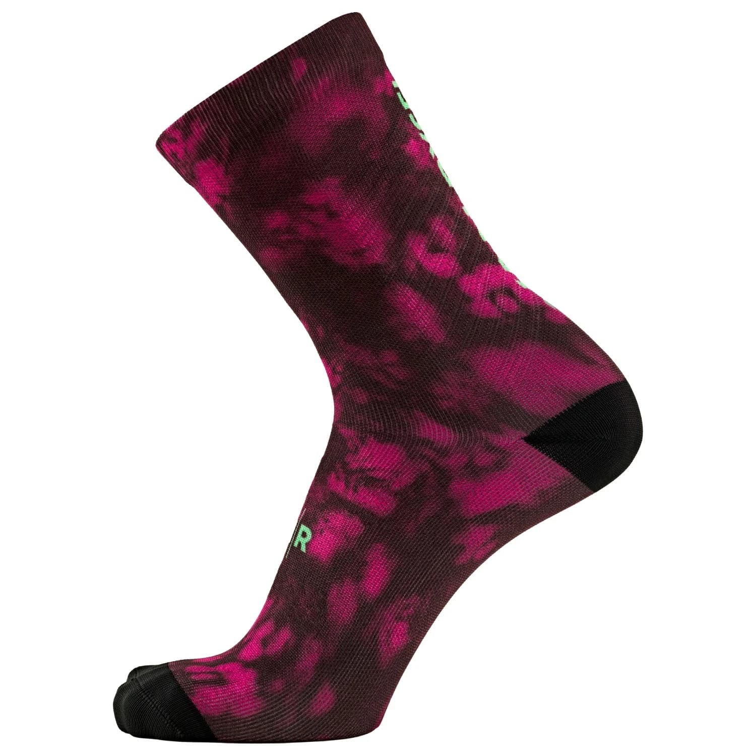 Чорапи за колоездене VAN RYSEL Socks EDR Cycling socks - Motif Pink Green