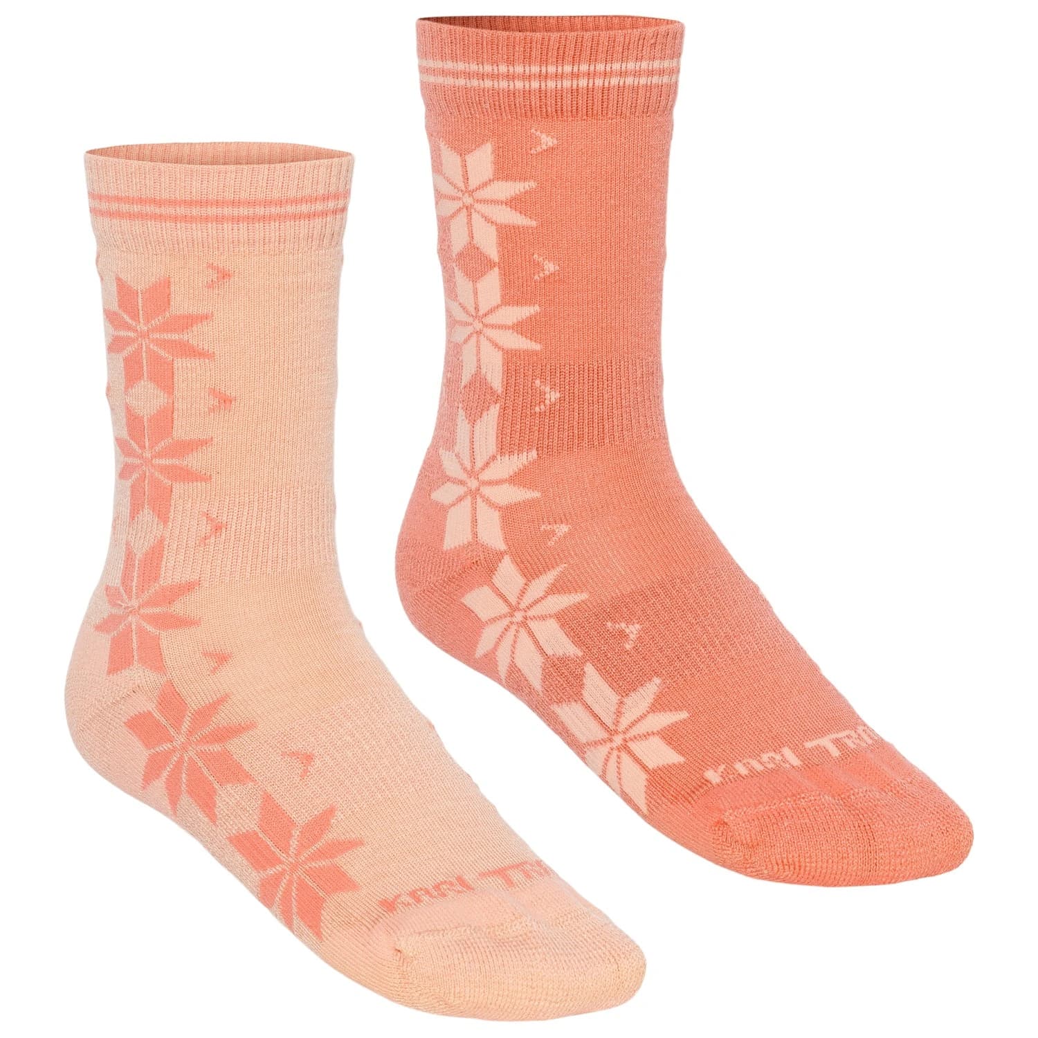 Дамски мериносови чорапи Kari Traa Women's Vinst Sock 2 Pack Merino socks - Peach Bloom