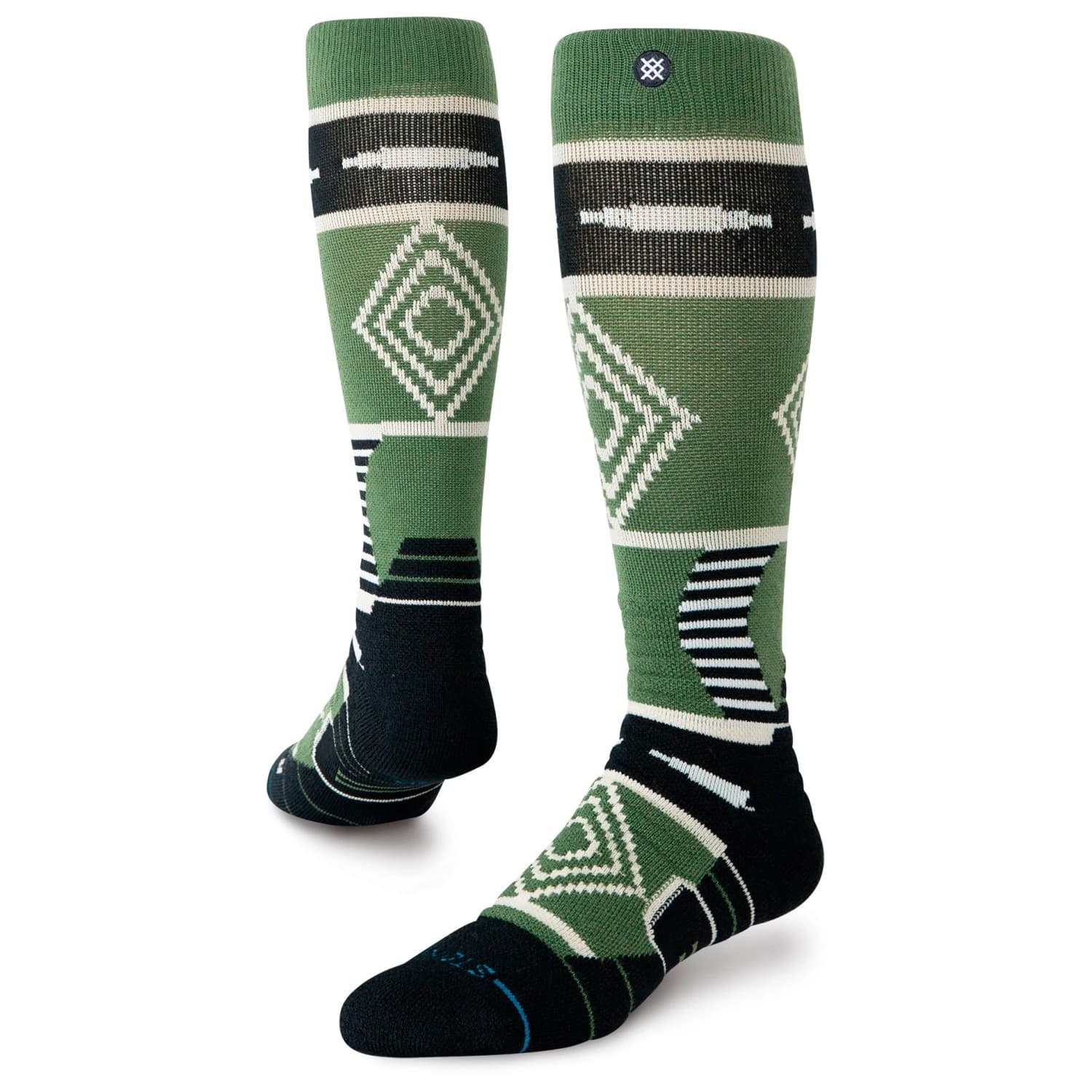 Ски чорапи Stance Temple Mid Wool Snow Ski socks - Olive