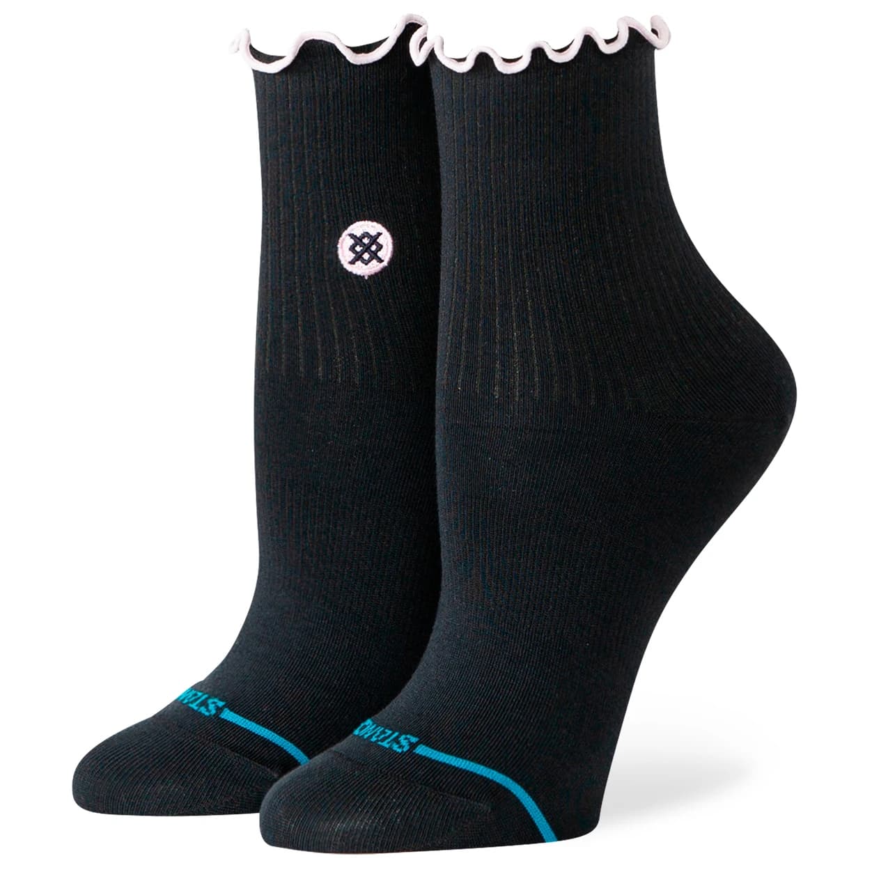 Дамски спортни чорапи Stance Women's Pop Ruffle Icon Quarter Sports socks - Black