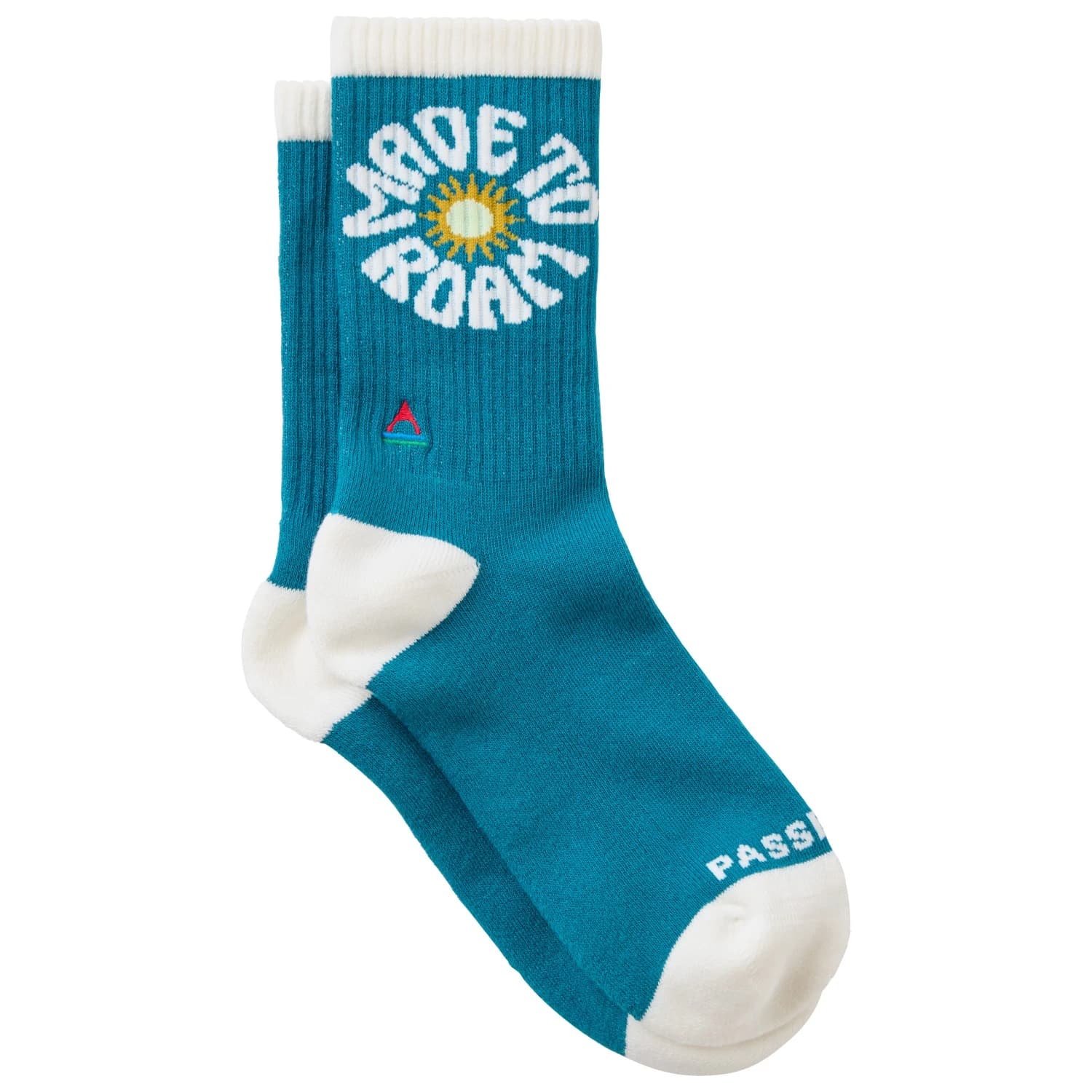 Спортни чорапи Passenger Made To Roam Graphic Crew Socks Sports socks - Mediterranean