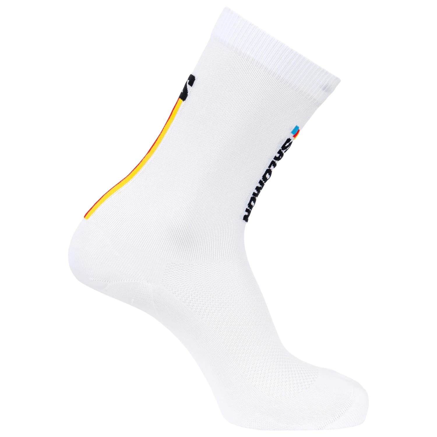 Чорапи за бягане Salomon Pulse Race Flag Crew Running socks - White