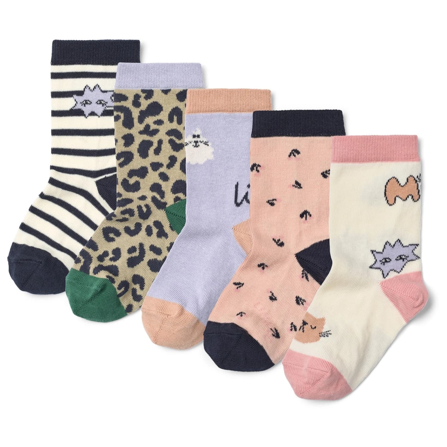 Детски спортни чорапи LIEWOOD Kid's Silas Socks 5-Pack Sports socks - Mood Mix