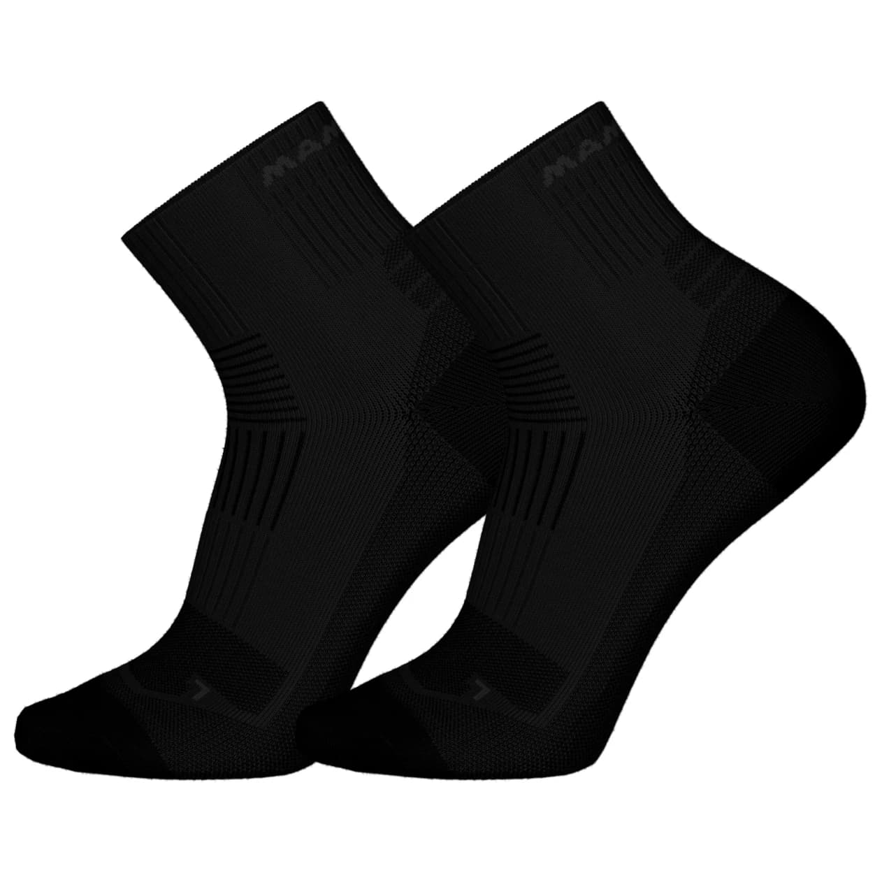 Спортни чорапи Mammut Multisport Quarter 2-Pack Sports socks - Black / Black
