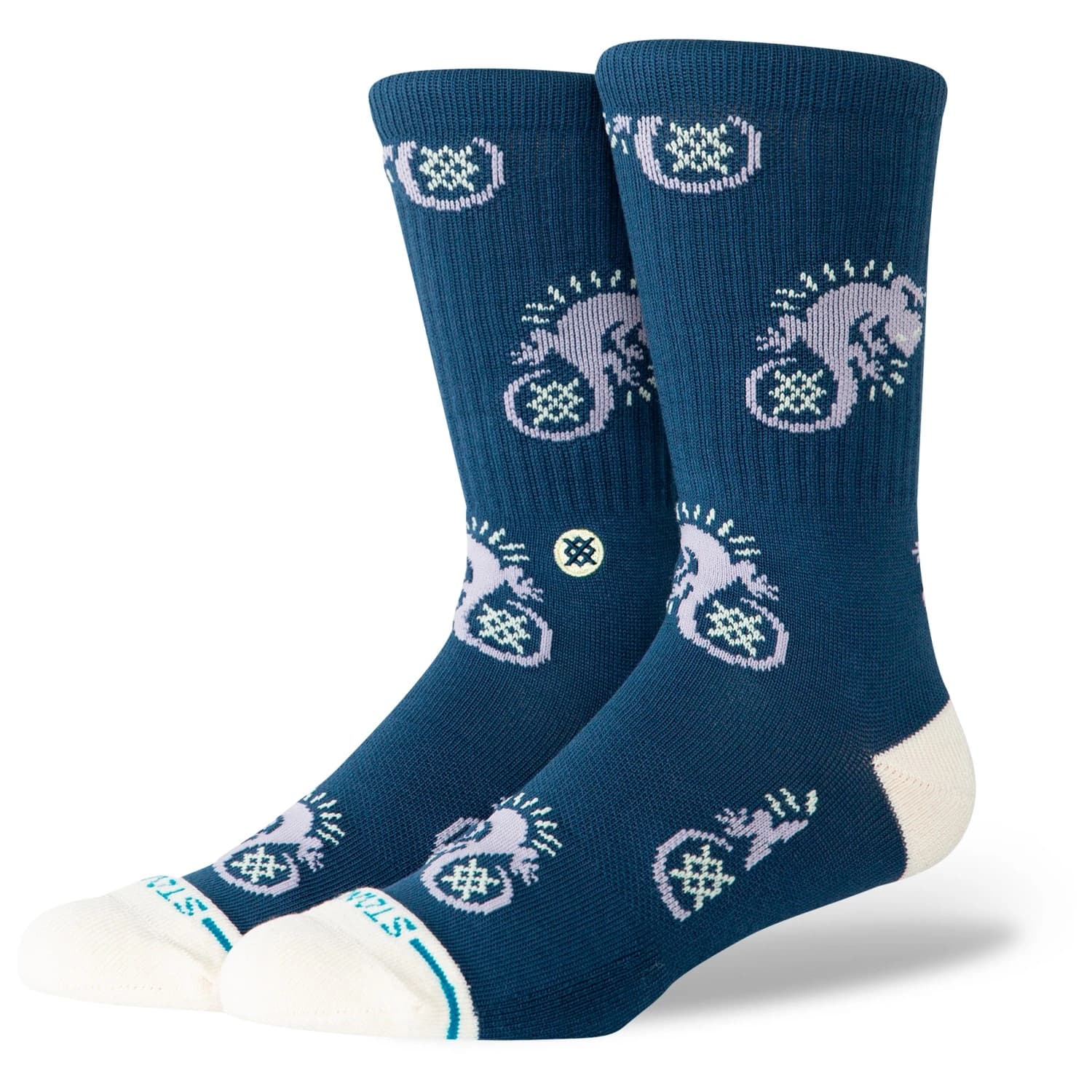 Спортни чорапи Stance Gecko Crew Sports socks - Purple