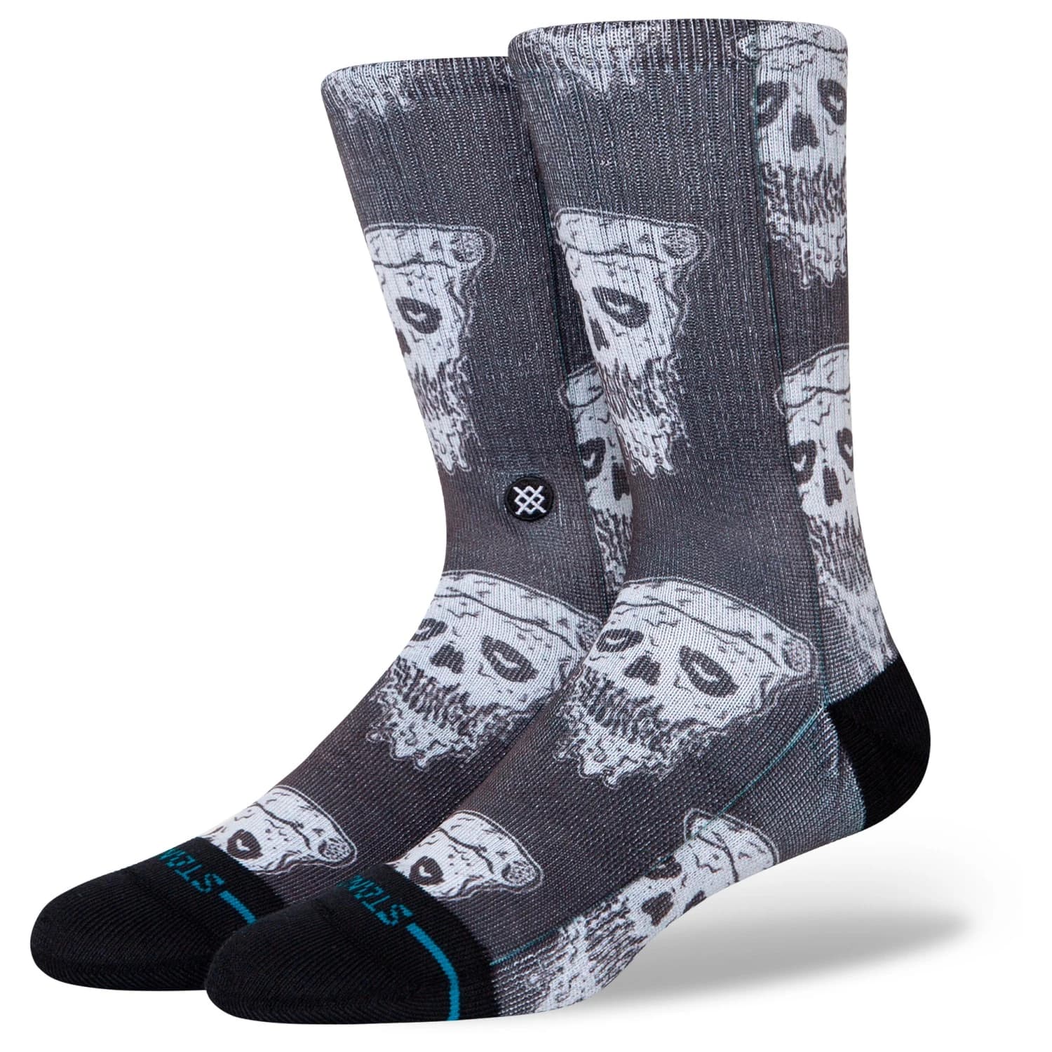 Спортни чорапи Stance Pizza Face Sports socks - White Black