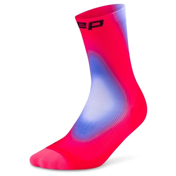 Мъжки чорапи за бягане CEP Run Edt. Gradient Socks 5.0 Mid Cut Running socks - Pink / Blue