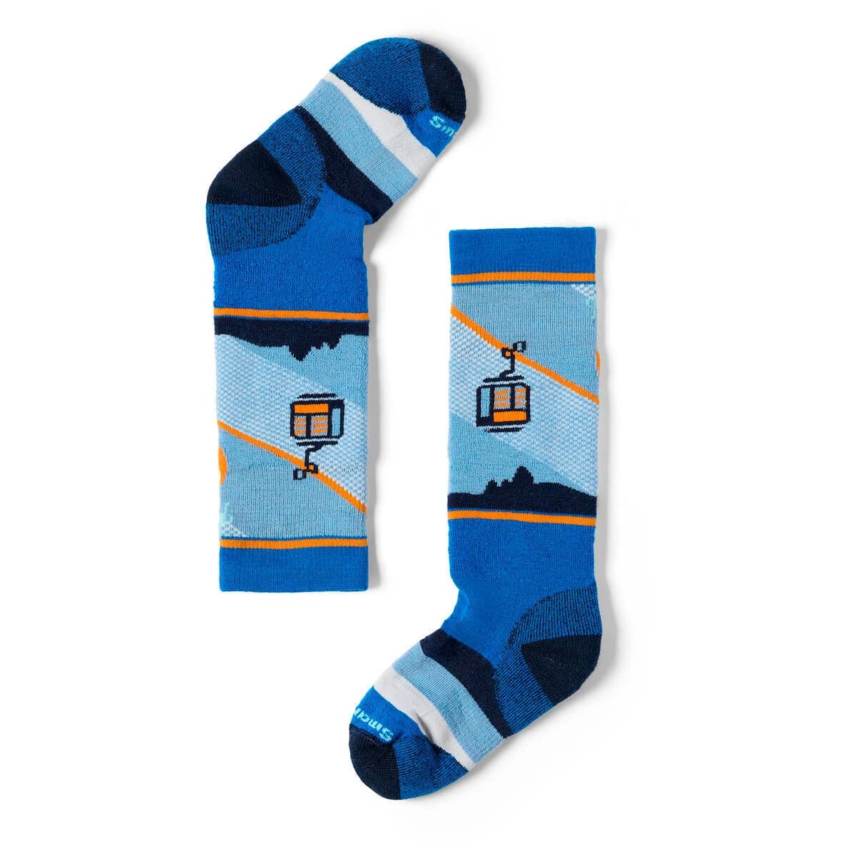 Детски ски чорапи Smartwool Kid's Winter FC Gondola Games OTC Ski socks - Laguna Blue