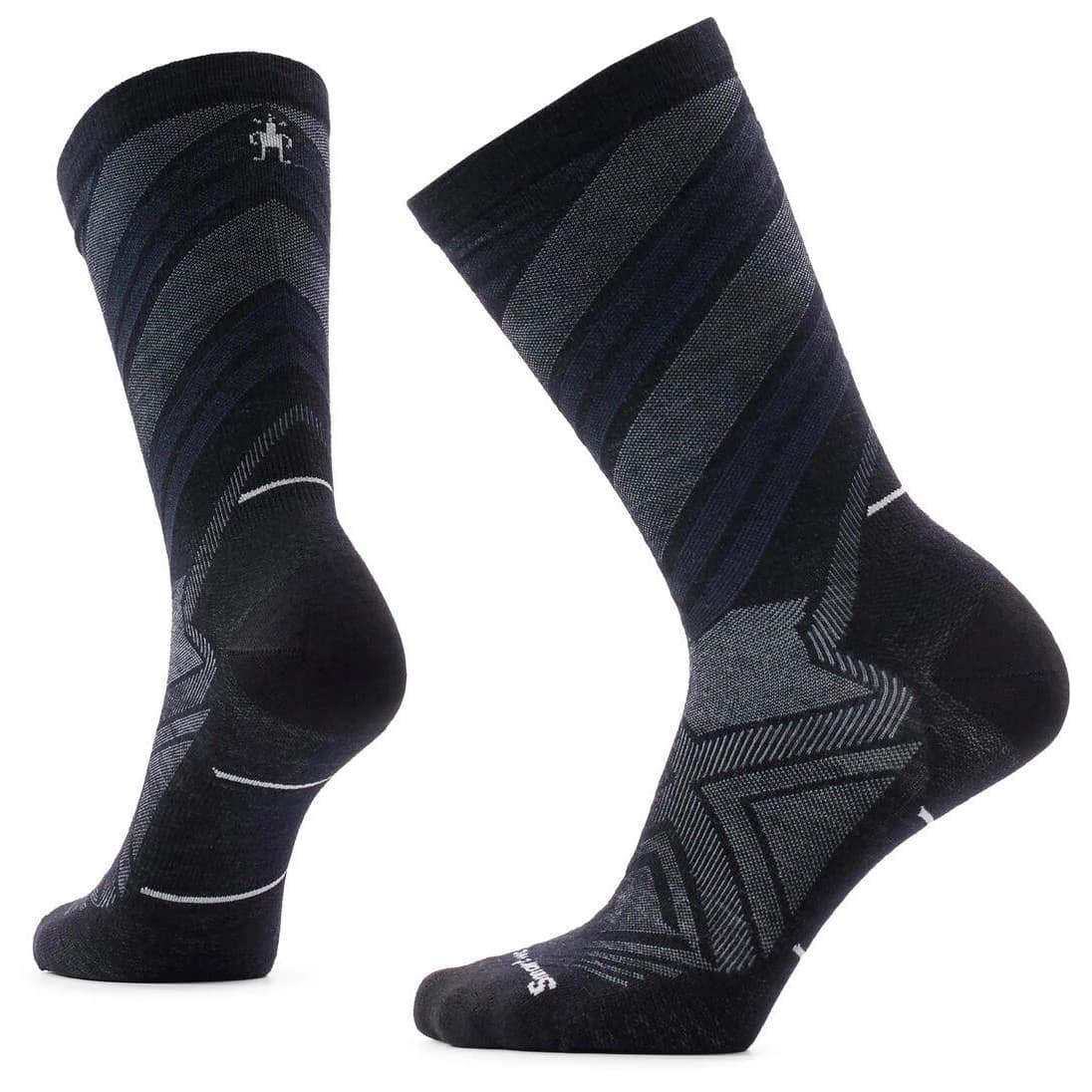Чорапи за бягане Smartwool Run Zero Cushion Crew Socks Running socks - Black